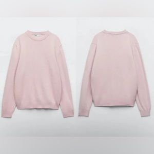 Zara WOOL BLEND KNIT SWEATER
